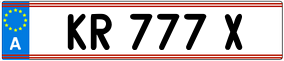 Trailer License Plate